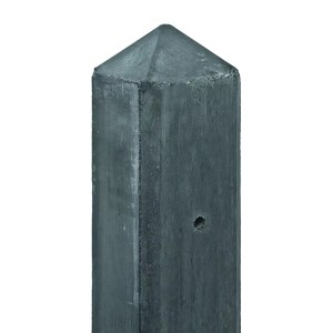Beton-motiefpaal Schie Antraciet diamantkop 10x10x280cm t.b.v. scherm 130x180cm A. van Elk bv